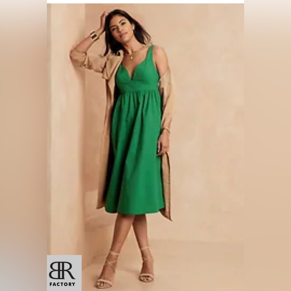 Banana Republic Factory Green Dress NWT